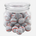 Pritchey Patio Glass Jar w/ Chocolate Baseballs